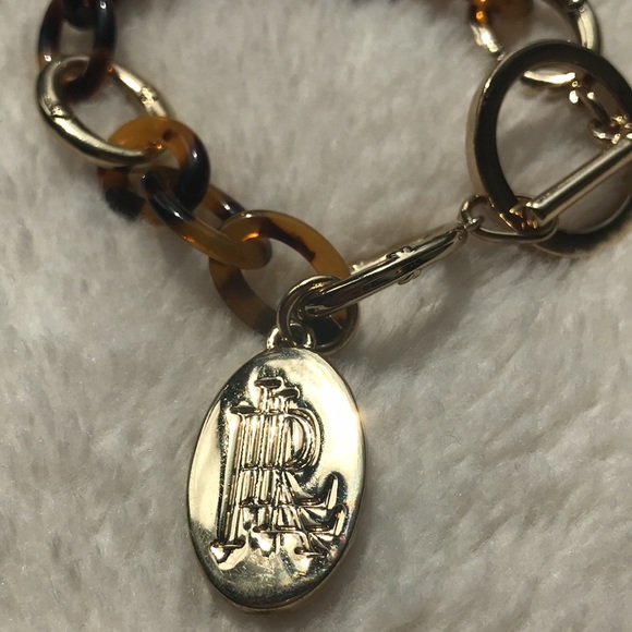 Lauren Ralph Lauren Tortoise Link Toggle Bracelet - Picture 4 of 6